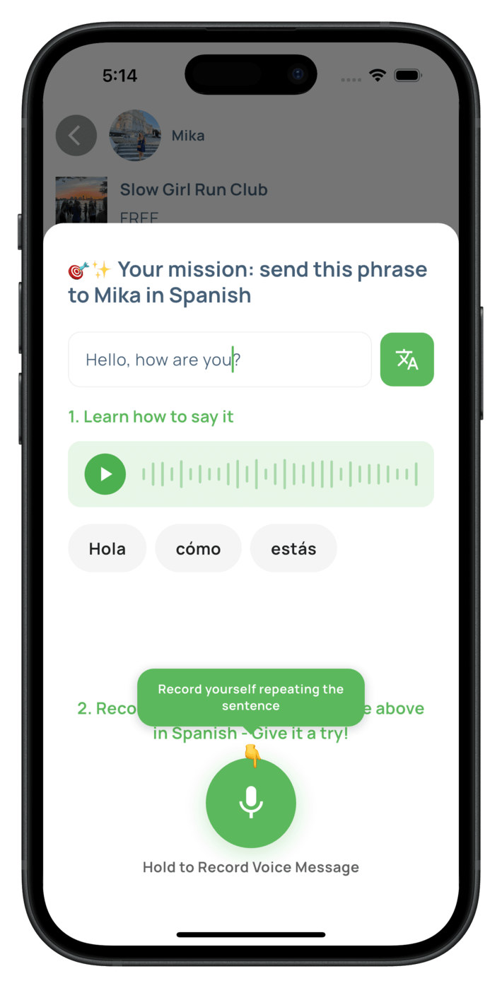 Start practicing speaking